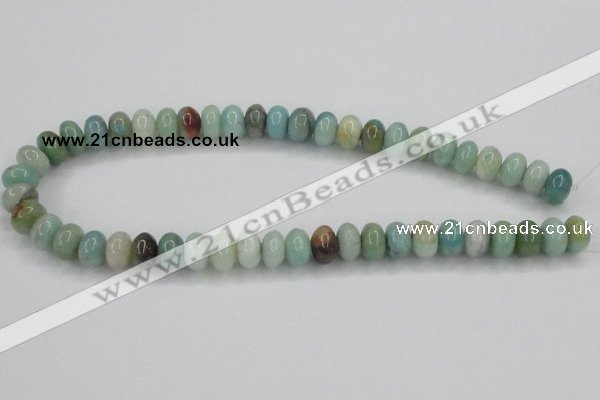 CAM102 15.5 inches 8*12mm rondelle amazonite gemstone beads