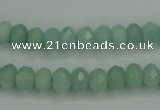 CAM144 15.5 inches 5*8mm faceted rondelle amazonite gemstone beads