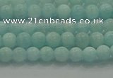 CAM1500 15.5 inches 4mm round natural peru amazonite beads