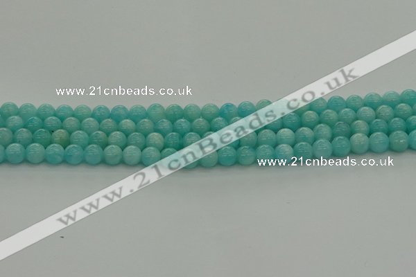 CAM1551 15.5 inches 6mm round natural peru amazonite beads