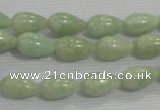 CAM860 15.5 inches 8*13mm teardrop natural Russian amazonite beads