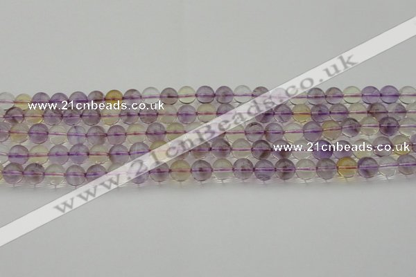 CAN167 15.5 inches 8mm round natural ametrine beads wholesale