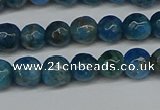 CAP521 15.5 inches 6mm faceted round apatite gemstone beads