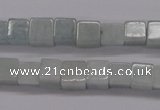 CAQ140 15.5 inches 8*8mm cube natural aquamarine beads wholesale