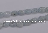 CAQ141 15.5 inches 6*8mm oval natural aquamarine beads wholesale