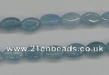 CAQ143 15.5 inches 8*10mm oval natural aquamarine beads wholesale