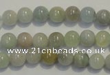 CAQ252 15.5 inches 8mm round aquamarine beads wholesale