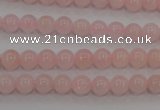 CAQ481 15.5 inches 6mm round natural pink aquamarine beads