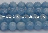 CAQ536 15.5 inches 6mm round AAA grade natural aquamarine beads