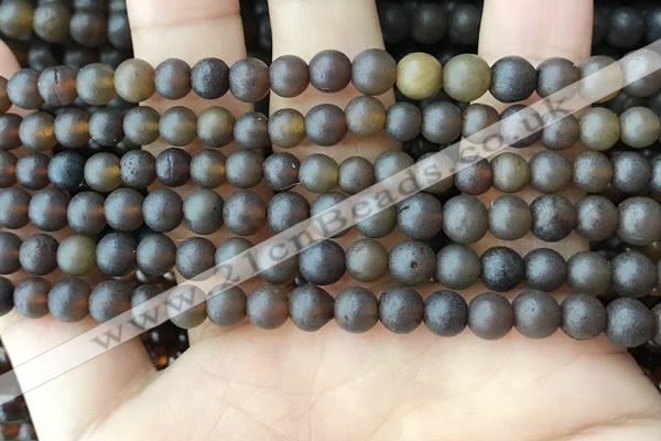 CAR216 15.5 inches 6mm round natural amber beads wholesale