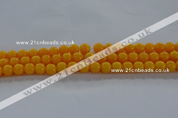 CAR403 15.5 inches 10mm round synthetic amber beads wholesale