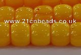 CAR412 15.5 inches 9*11mm drum synthetic amber beads wholesale
