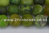 CAU414 15.5 inches 12mm round matte Australia chrysoprase beads