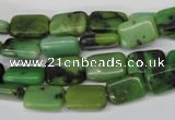 CAU52 15.5 inches 8*12mm rectangle Australia chrysoprase beads wholesale