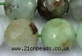 CAU562 15 inches 10mm faceted round Australia chrysoprase beads
