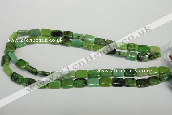 CAU63 15.5 inches 10*14mm rectangle Australia chrysoprase beads