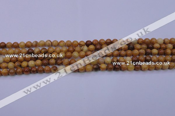 CAY02 15.5 inches 6mm round African yellow jasper beads wholesale