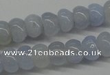CBC20 15.5 inches 4*6mm rondelle blue chalcedony beads wholesale