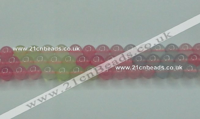 CBC423 15.5 inches 10mm round mixed chalcedony beads wholesale