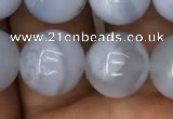 CBC714 15.5 inches 12mm round blue chalcedony beads wholesale