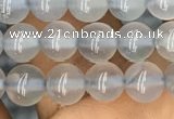 CBC731 15.5 inches 6mm round blue chalcedony beads wholesale