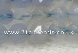 CBC740 15.5 inches 6mm faceted nuggets blue chalcedony beads