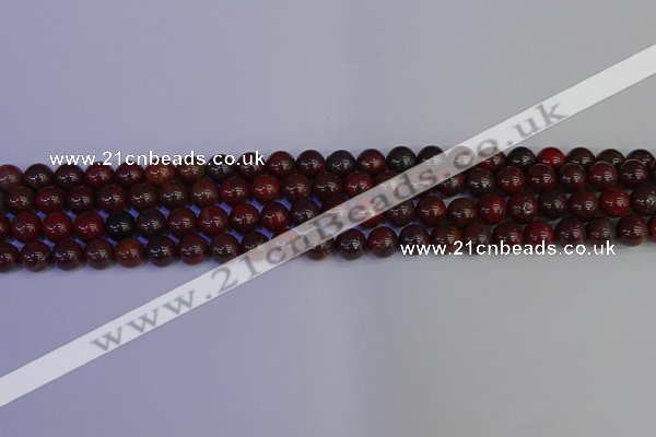 CBD351 15.5 inches 6mm round poppy jasper beads wholesale