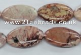 CBD57 15.5 inches 15*25mm oval brecciated jasper gemstone beads