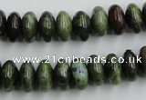 CBG05 15.5 inches 6*12mm rondelle bronze green gemstone beads