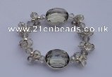 CBR21 5pcs 7 inches imitation Swarovski crystal beads stretchy bracelet
