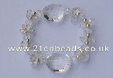 CBR22 5pcs 7 inches imitation Swarovski crystal beads stretchy bracelet