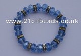 CBR47 5pcs 7 inches imitation Swarovski crystal beads stretchy bracelet