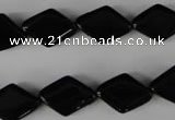 CBS288 15.5 inches 12*16mm diamond blackstone beads wholesale
