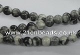 CBW01 15.5 inches 6mm round black & white jasper gemstone beads