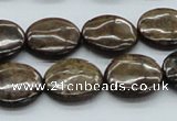 CBZ03 15.5 inches 18mm flat round bronzite gemstone beads wholesale