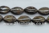 CBZ08 15.5 inches 10*15mm horse eye bronzite gemstone beads wholesale
