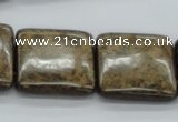 CBZ10 15.5 inches 25*25mm square bronzite gemstone beads wholesale