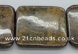 CBZ11 15.5 inches 35*35mm square bronzite gemstone beads wholesale