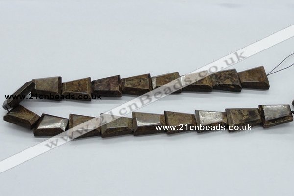 CBZ24 15.5 inches 18*24mm trapezoid bronzite gemstone beads