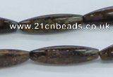 CBZ25 15.5 inches 9*30mm rice bronzite gemstone beads wholesale