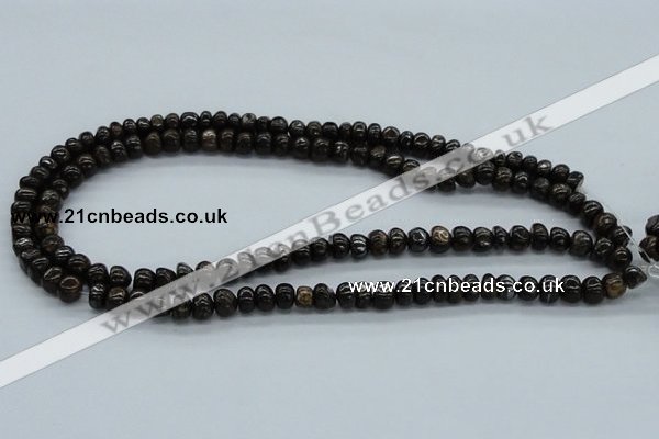 CBZ26 15.5 inches 7*8mm nugget bronzite gemstone beads wholesale