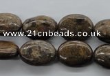 CBZ306 15.5 inches 15*20mm oval bronzite gemstone beads wholesale