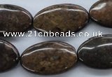 CBZ310 15.5 inches 18*30mm oval bronzite gemstone beads wholesale