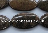 CBZ311 15.5 inches 19*34mm oval bronzite gemstone beads wholesale