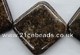 CBZ319 15.5 inches 30*30mm diamond bronzite gemstone beads wholesale