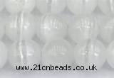 CCA528 15 inches 8mm round white calcite beads wholesale