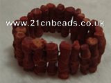 CCB101 7.5 inches Vagarious coral bracelet jewelry wholesale