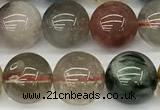 CCB1548 15 inches 10mm round mixed quartz beads