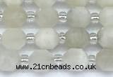 CCB1561 15 inches 5mm - 6mm faceted white moonstone beads