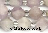 CCB1603 15 inches 10mm faceted kunzite gemstone beads
